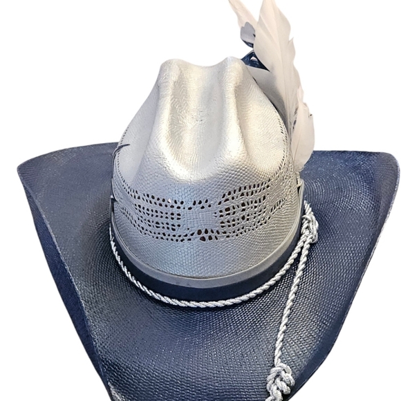 Exclusive Dallas Cowboys Inspired custom Cowboy Hat size 7 1/4 - Picture 6 of 9